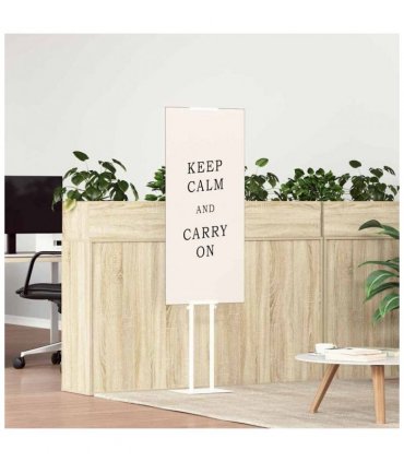 vidaXL Trade Show Displays 2 pcs White 30 x 23.5 x 210 cm Steel