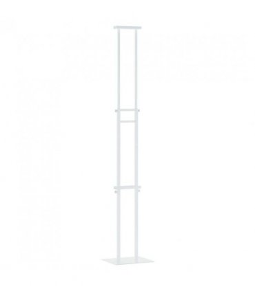 vidaXL Trade Show Displays 2 pcs White 30 x 23.5 x 210 cm Steel