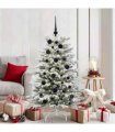 vidaXL Christmas Bauble Set with 150 LEDs 61 pcs Black Plastic