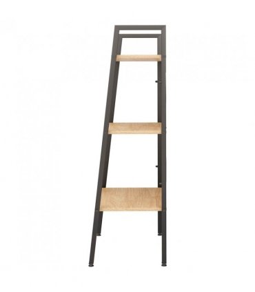 vidaXL 3-Tier Standing Shelf Light Brown and Black 56x35x108 cm