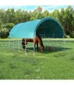vidaXL Livestock Tent PVC 3.7x3.7 m Green