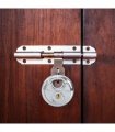 vidaXL Discus Locks with Keys 2 pcs Silver 9 x 2.8 x 9 cm