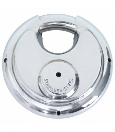 vidaXL Discus Locks with Keys 2 pcs Silver 9 x 2.8 x 9 cm