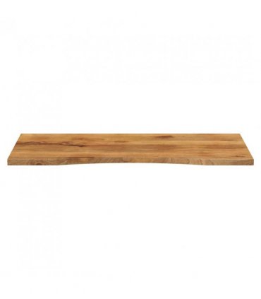 vidaXL Desk Top with Curve 140x50x2.5 cm Solid Wood Rough Mango