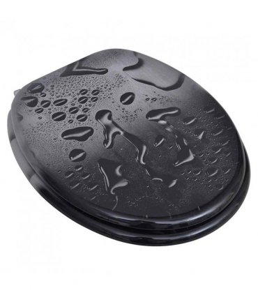 vidaXL Toilet Seats with Lids 2 pcs MDF Water