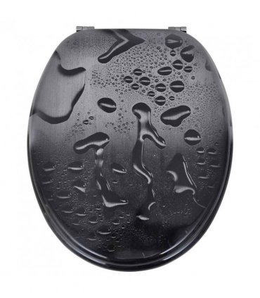 vidaXL Toilet Seats with Lids 2 pcs MDF Water