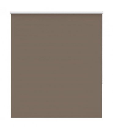vidaXL Roller Blind Blackout Coffee 120x130 cm Fabric Width 116.6 cm Polyester