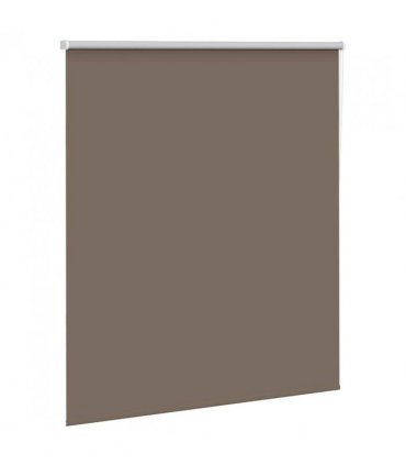 vidaXL Roller Blind Blackout Coffee 120x130 cm Fabric Width 116.6 cm Polyester