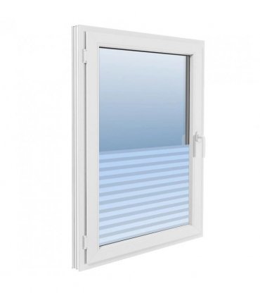 vidaXL Window Film Frosted Stripes Design 0.9x20 m PVC