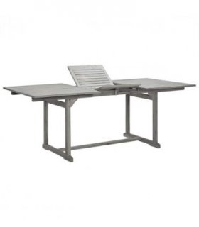 vidaXL Garden Dining Table (150-200)x100x75 cm Solid Acacia Wood