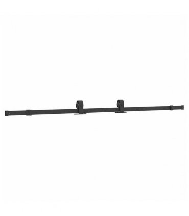 vidaXL Sliding Door with Hardware Set Black 90x205 cm ESG Glass