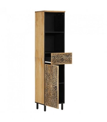vidaXL Bathroom Cabinet 38x33x160 cm Solid Wood Mango