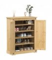 vidaXL Shoe Cabinet Corona 86x38.5x108 cm Solid Wood Pine