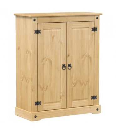 vidaXL Shoe Cabinet Corona 86x38.5x108 cm Solid Wood Pine