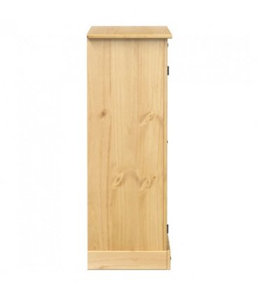 vidaXL Shoe Cabinet Corona 86x38.5x108 cm Solid Wood Pine