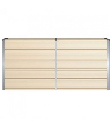 vidaXL Planter Ivory 160 x 40 x 75 cm Steel