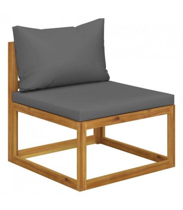 vidaXL 5 Piece Garden Lounge Set with Cushions Solid Wood Acacia (UK/IE/FI/NO only)