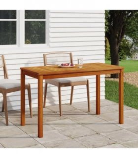 vidaXL Garden Table | Natural Wood | Solid Acacia Wood | Medium | Durable