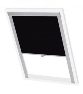 vidaXL Blackout Roller Blind Black CK02