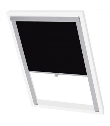 vidaXL Blackout Roller Blind Black CK02