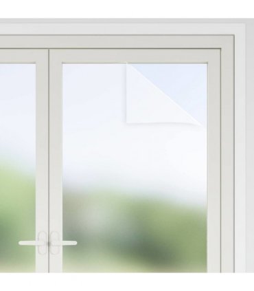 vidaXL Window Films Frosted White PVC