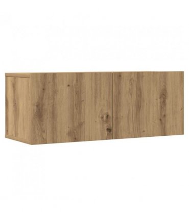 vidaXL 7 Piece TV Cabinet Set Wall-mounted Artisan Oak Engineered Wood