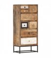 vidaXL Drawer Cabinet 45x30x105 cm Solid Reclaimed Wood