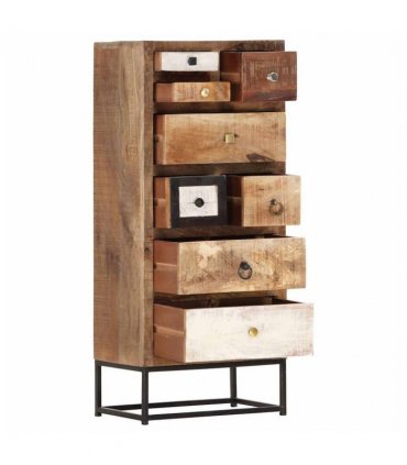 vidaXL Drawer Cabinet 45x30x105 cm Solid Reclaimed Wood