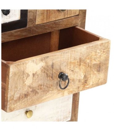 vidaXL Drawer Cabinet 45x30x105 cm Solid Reclaimed Wood