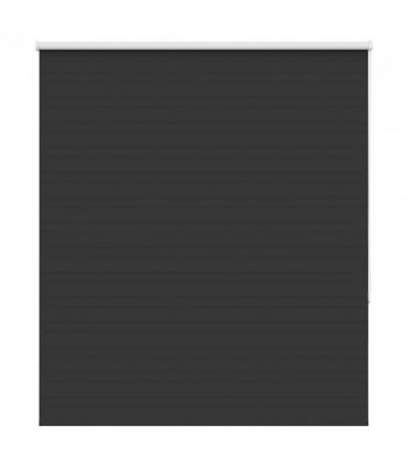 vidaXL Roller Blind Blackout Black 120x150 cm Fabric Width 116.6 cm Polyester