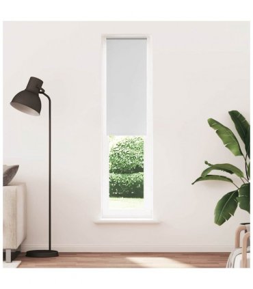 vidaXL Roller Blind Blackout White 55x230 cm Fabric Width 50.7 cm Polyester