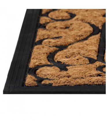 vidaXL Door Mat Rectangular 45x75 cm Rubber and Coir