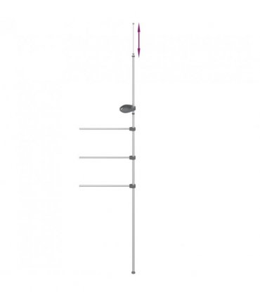 vidaXL Towel Rail 47x280 cm Aluminium