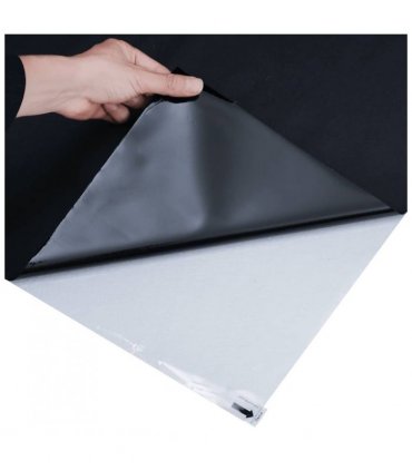 vidaXL Window Film Static Frosted Black 60x2000 cm PVC