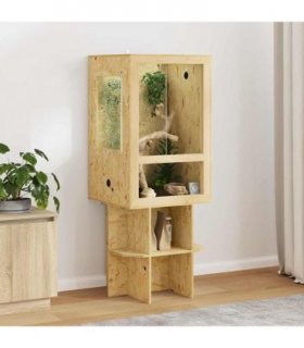 vidaXL Terrarium Brown 50 x 50 x 130 cm OSB