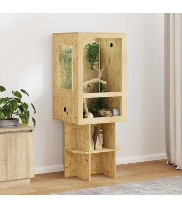 vidaXL Terrarium Brown 50 x 50 x 130 cm OSB