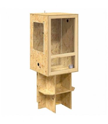 vidaXL Terrarium Brown 50 x 50 x 130 cm OSB