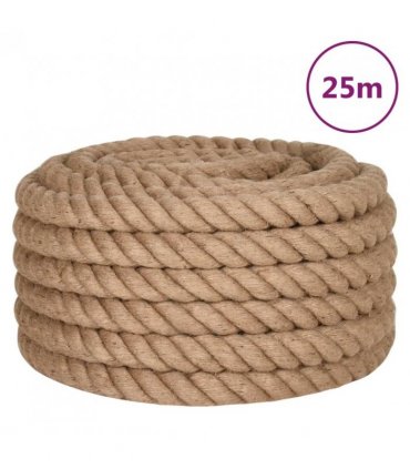vidaXL Jute Rope 25 m Long 36 mm Thick