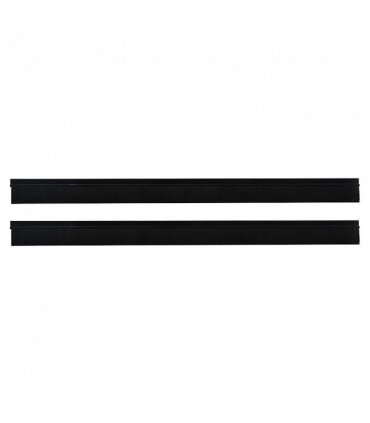 vidaXL Self-adhesive Door Brush Seals 2 pcs Black 100 cm