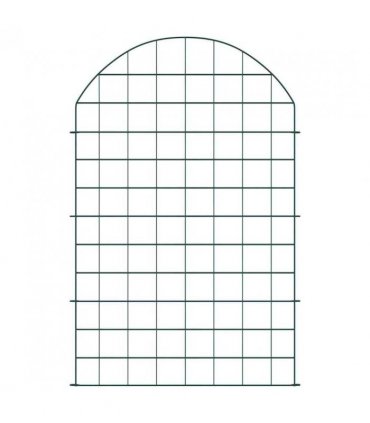 vidaXL Pond Fence Set 8 pcs Green 50 x 80 cm Steel