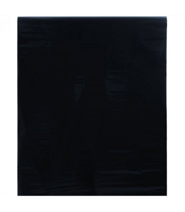 vidaXL Window Film Static Frosted Black 45x1000 cm PVC