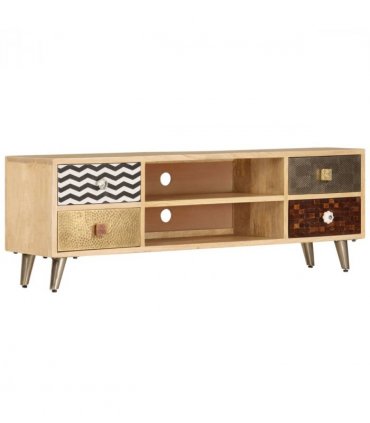 vidaXL TV Cabinet 120x30x40 cm Solid Mango Wood