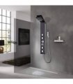 vidaXL Shower Panel System Glass Brown