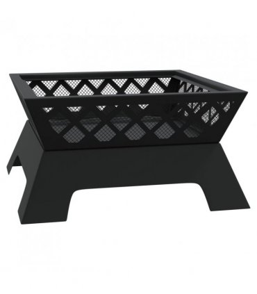 vidaXL Fire Pit with Poker 50 cm XXL Steel