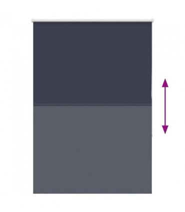vidaXL Roller Blind Blackout Marine 95x130 cm Fabric Width 90.7 cm Polyester