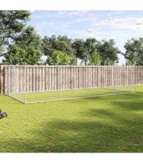 vidaXL Outdoor Dog Kennel 7.6x3.8x1.9 m