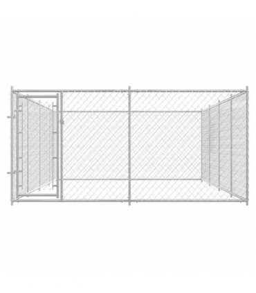 vidaXL Outdoor Dog Kennel 7.6x3.8x1.9 m