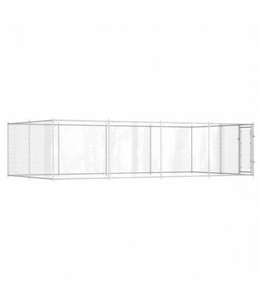 vidaXL Outdoor Dog Kennel 7.6x3.8x1.9 m