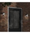 vidaXL Outdoor Wall Light with Sensor Black Die-cast Aluminium