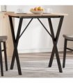vidaXL Dining Table Legs X-Frame 60x50x73 cm Steel